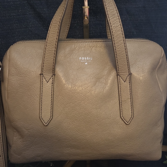 Fossil Neutral Leather Satchel – Quiet Luxury, Loud Opinions - Picture 3 of 16